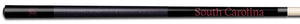 SOUTH CAROLINA COLOR ENGRAVED BILLIARD CUE GARNET / BLACK - USCBCE914