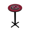 SOUTH CAROLINA PEDESTAL PUB TABLE GARNET - USCPTB101