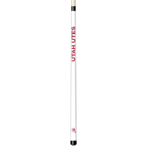 UTAH ENGRAVED BILLIARD CUE WHITE / RED - UTABCE101-JR