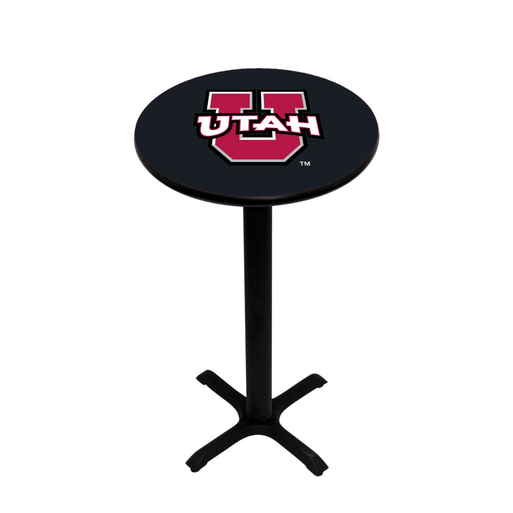UTAH PEDESTAL PUB TABLE BLACK - UTAPTB404