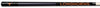 TEXAS COLOR ENGRAVED BILLIARD CUE BURNT ORANGE / BLACK - UTXBCE914