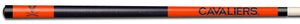 VIRGINIA   COLOR ENGRAVED BILLIARD CUE BLUE / ORANGE - UVABCE912