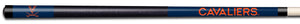 VIRGINIA   COLOR ENGRAVED BILLIARD CUE ORANGE / BLUE - UVABCE921