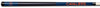 VIRGINIA   COLOR ENGRAVED BILLIARD CUE ORANGE / BLUE - UVABCE921