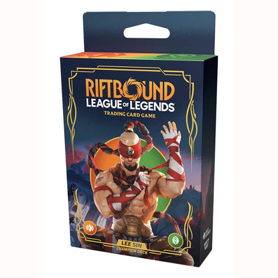 Uvs Games -  Riftbound Tcg: League Of Legends: Set 1: Origins Champion Deck: Lee Sin (4Ct Display)