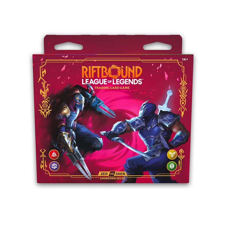 Uvs Games -  Riftbound Tcg: League Of Legends: Set 4 Vendetta Showdown Decks: Zed Versus Shen (4Ct Display) Pre-Order
