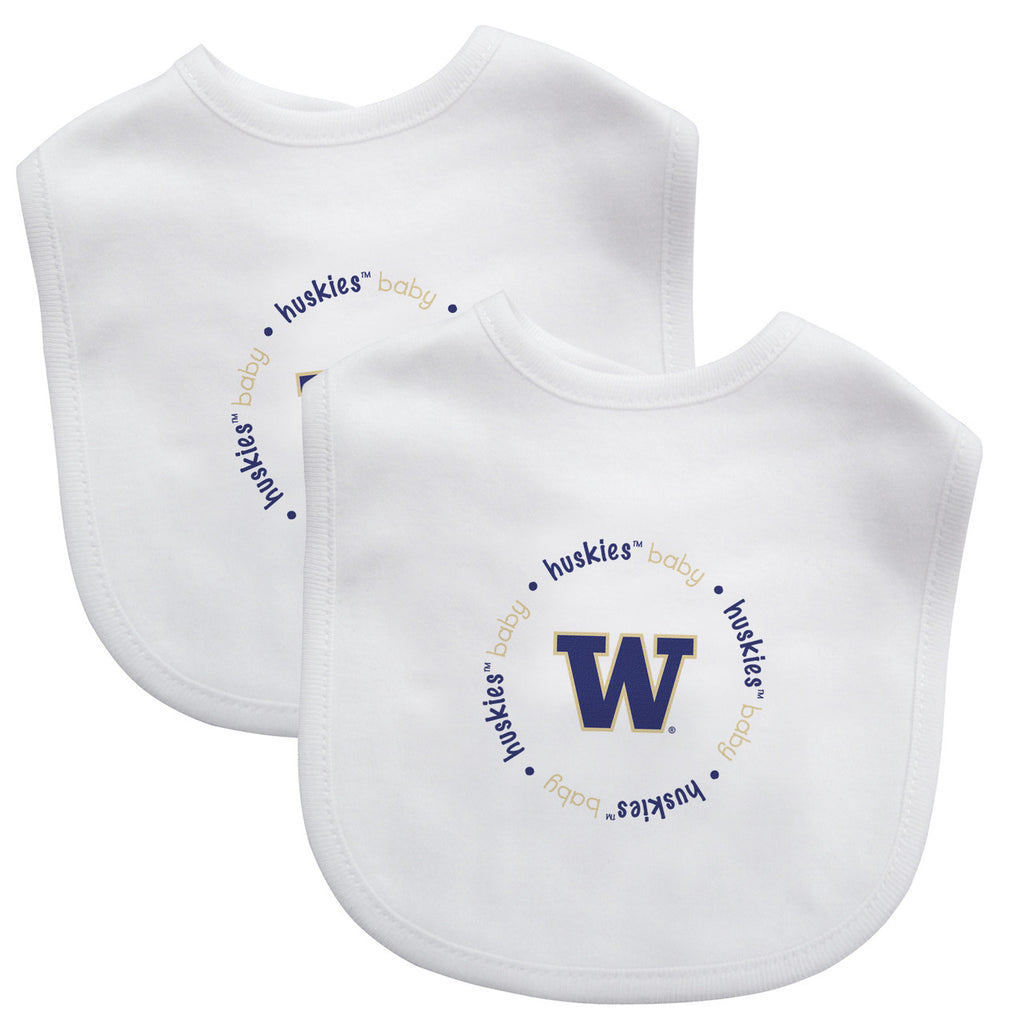 Washington Huskies Baby Bib 2 Pack - Masterpieces Puzzle Company