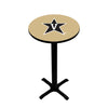 VANDERBILT PEDESTAL PUB TABLE GOLD  - VANPTB101