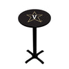 VANDERBILT PEDESTAL PUB TABLE BLACK - VANPTB104