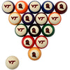 VIRGINIA TECH STANDARD COLOR NUMBERED BILLIARD BALL SET STANDARD COLOR BILLIARD BALL SET - VATBBSSTD