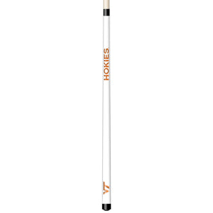 VIRGINIA TECH ENGRAVED BILLIARD CUE WHITE / ORANGE - VATBCE102-JR