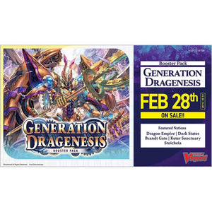 Bushiroad Se-Asia Pte Ltd -  Cardfight!! Vanguard Divinez: Booster: Bt6 Generation Dragenesis (16Ct)