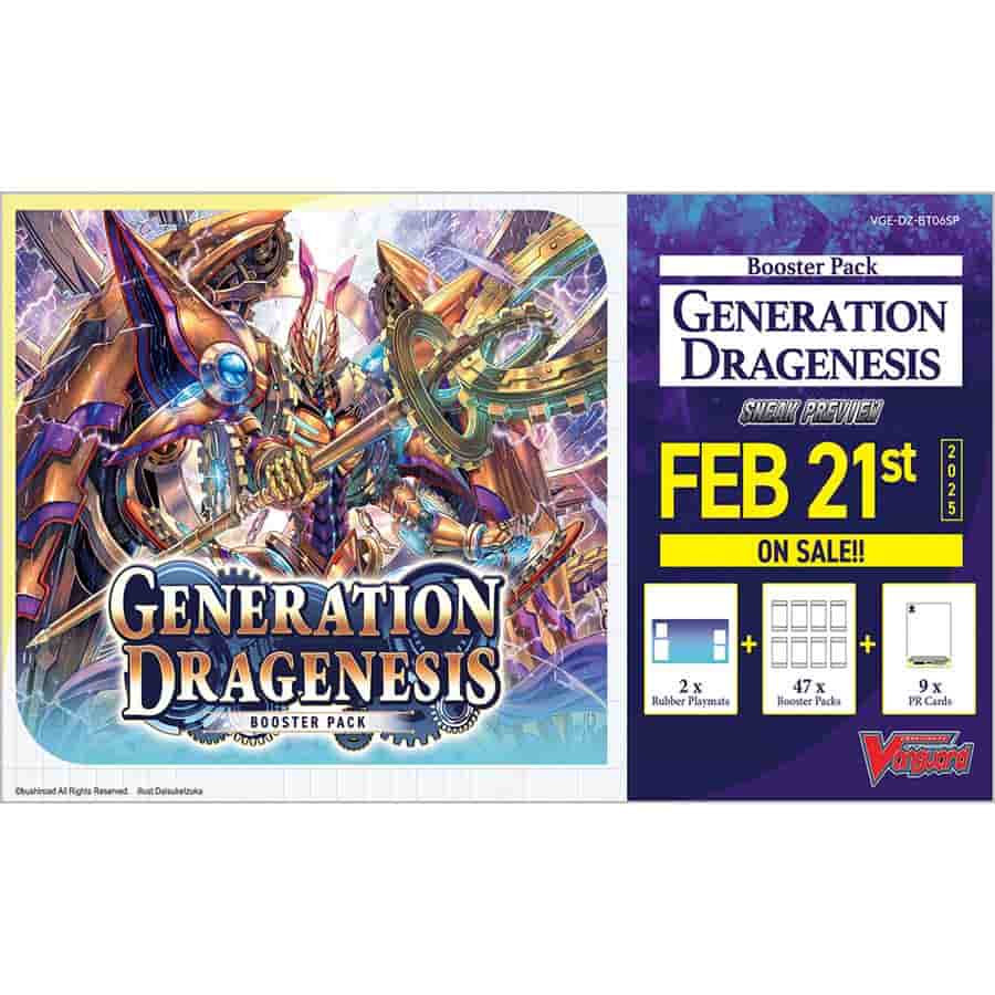 Bushiroad Se-Asia Pte Ltd -  Cardfight!! Vanguard Divinez: Sneak Preview Kit: Bt6 Generation Dragenesis