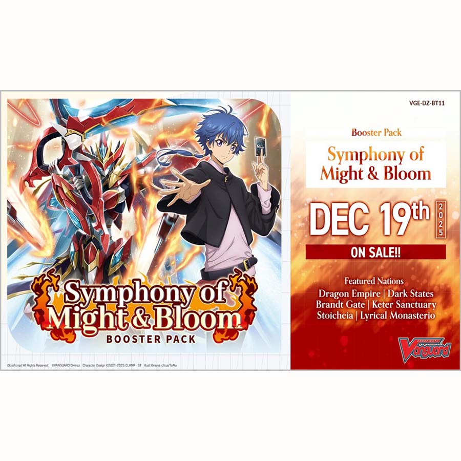 Bushiroad Se-Asia Pte Ltd -  Cardfight!! Vanguard Divinez: Booster: Bt11 Symphony Of Might And Bloom (16Ct)