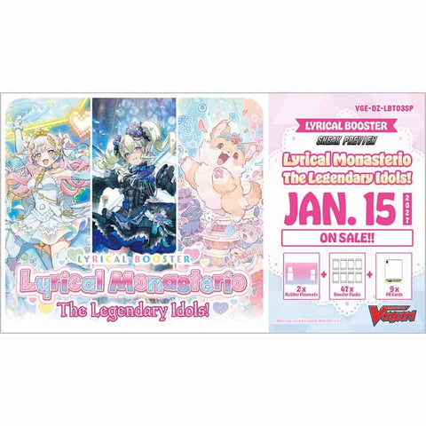 Bushiroad Se-Asia Pte Ltd -  Cardfight!! Vanguard Divinez: Sneak Preview Kit: Lbt3 Lyrical Monasterio: The Legendary Idols! Pre-Order