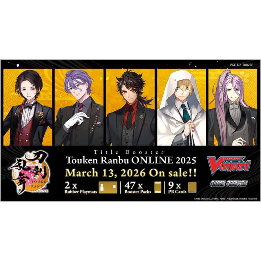 Bushiroad Se-Asia Pte Ltd -  Cardfight!! Vanguard Divinez: Sneak Preview Kit: Tb02 Title Booster: Touken Ranbu Online 2025
