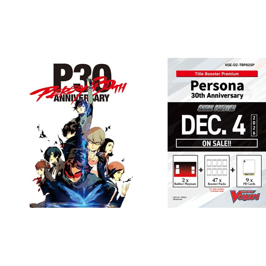 Bushiroad Se-Asia Pte Ltd -  Cardfight!! Vanguard: Title Booster Premium: Persona 30Th Anniversary Sneak Preview Kit Pre-Order