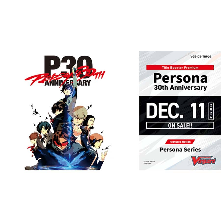 Bushiroad Se-Asia Pte Ltd -  Cardfight!! Vanguard: Title Booster Premium: Persona 30Th Anniversary (10Ct) Pre-Order