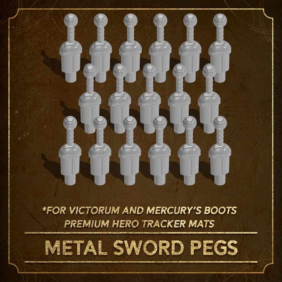 Chip Theory Games -  Hoplomachus: Hero Tracker Metal Sword Pegs
