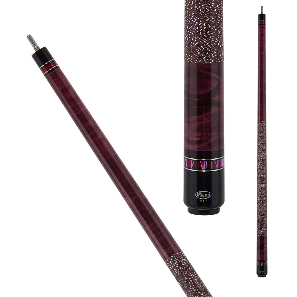 Viking VIK327 Tyrian Purple Stain Cue - 18oz Pool Cues - Other Brands - Viking Pool Cues