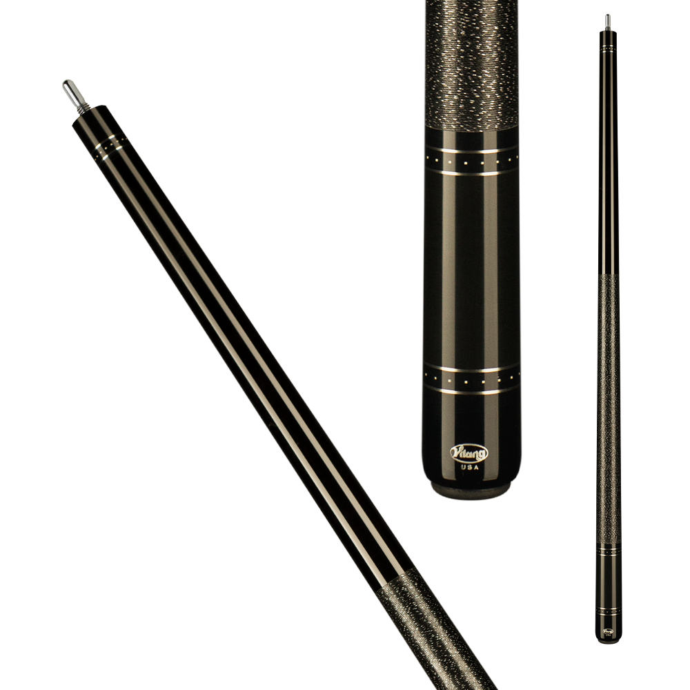 Viking VIK505 Black w/ Glitter Wrap Pool Cue - 18oz Pool Cues
