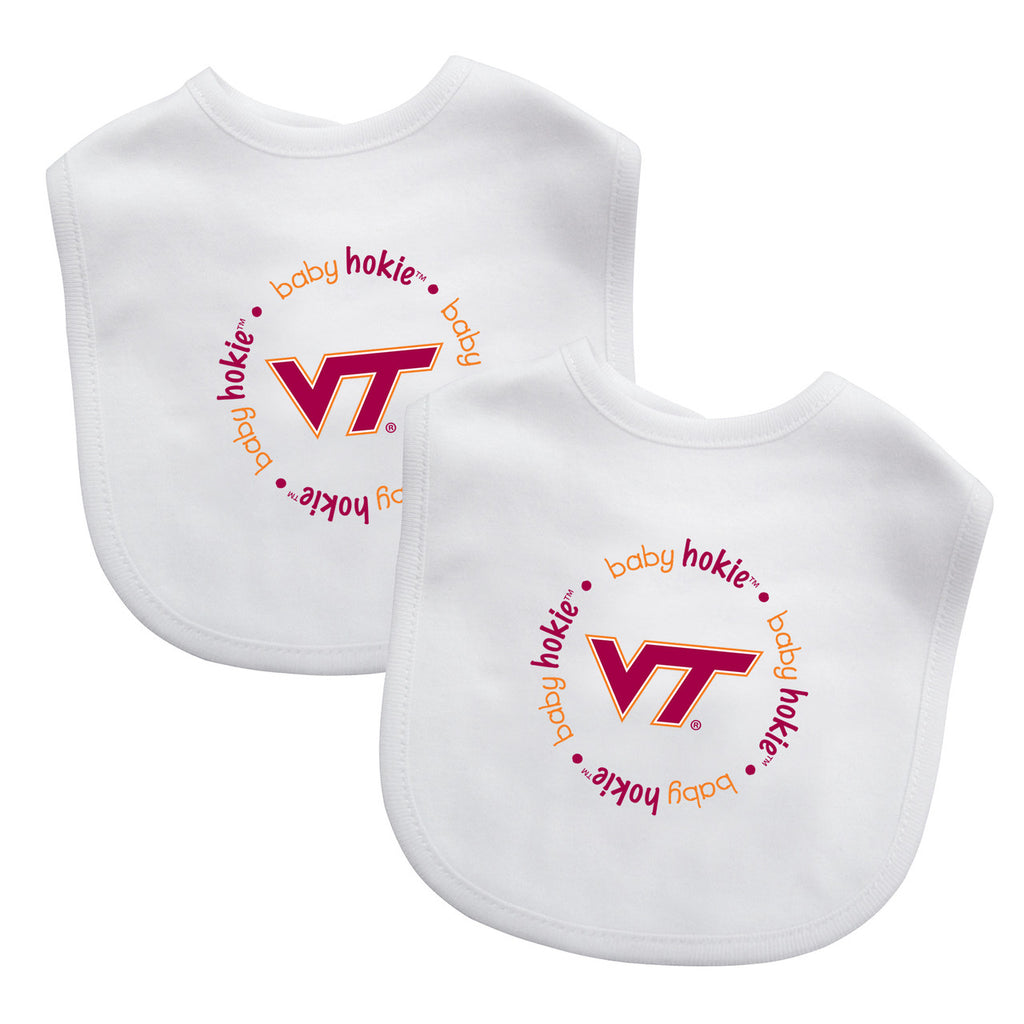 Virginia Tech Hokies Baby Bib 2 Pack - Masterpieces Puzzle Company