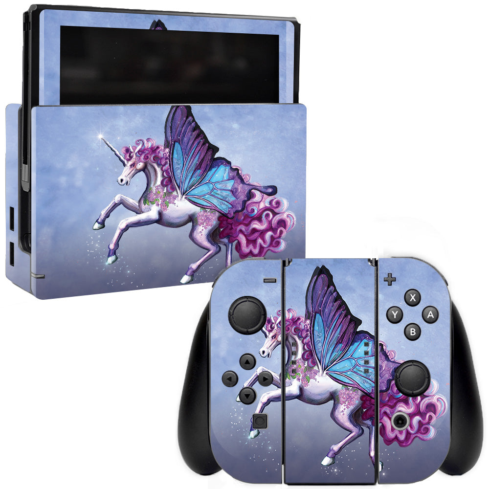 MightySkins NISWI-Lilac Unicorn Skin for Nintendo Switch  Lilac Unicorn
