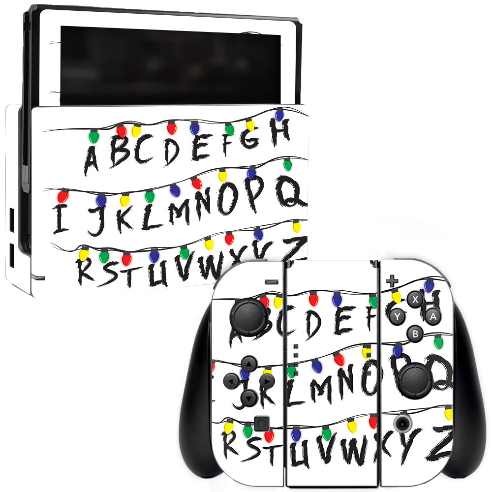 MightySkins NISWI-Stranger Alphabet Skin for Nintendo Switch  Stranger Alphabet