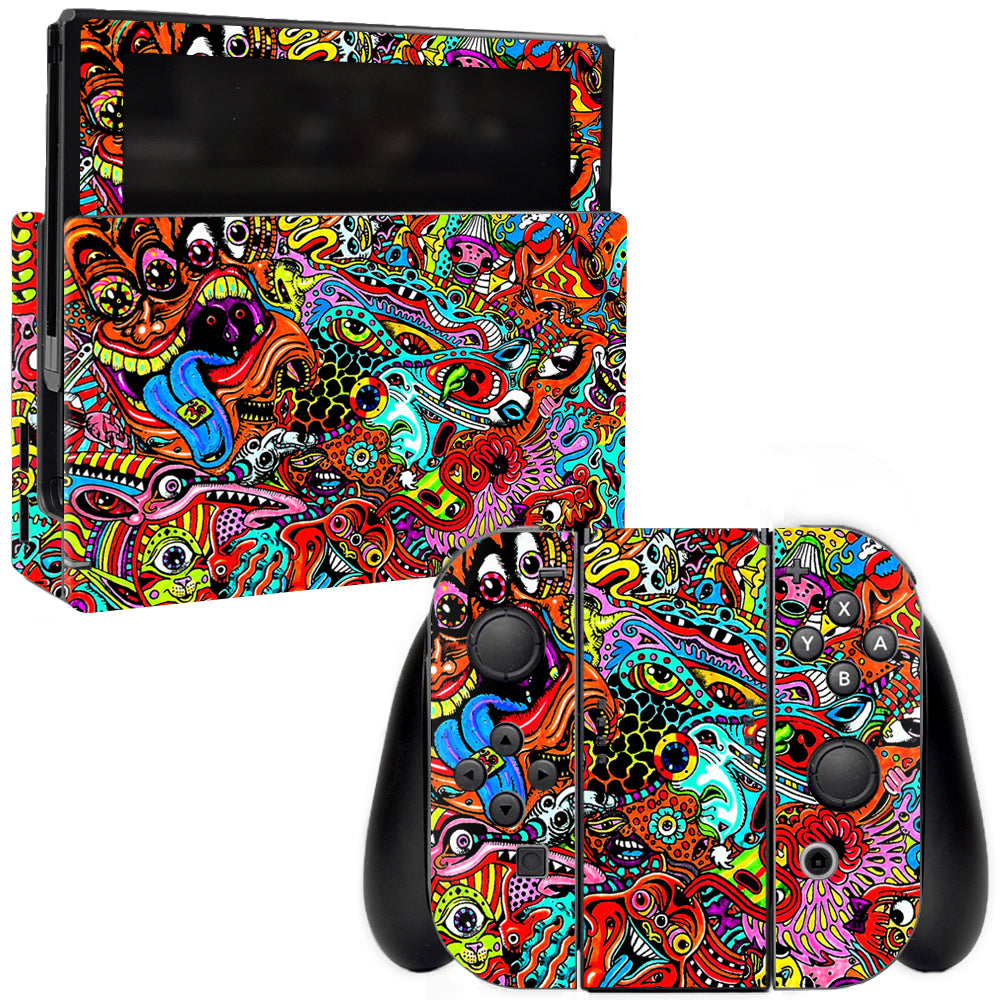 MightySkins NISWI-Acid Trippy Skin for Nintendo Switch  Acid Trippy