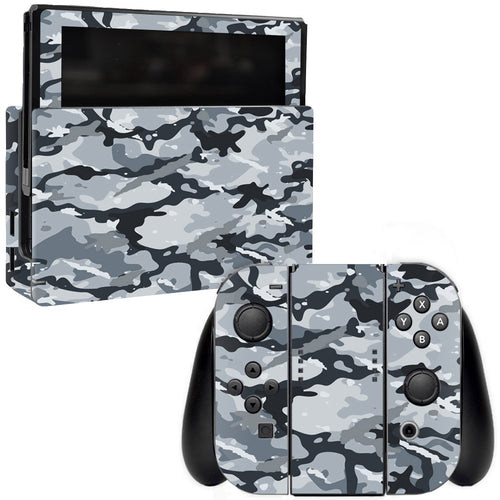 MightySkins NISWI-Gray Camouflage Skin for Nintendo Switch  Gray Camouflage
