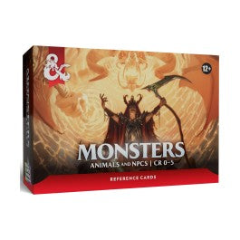 Wizards Of The Coast - Dungeons & Dragons: Reference Cards Monsters: Animals & Npcs D&D