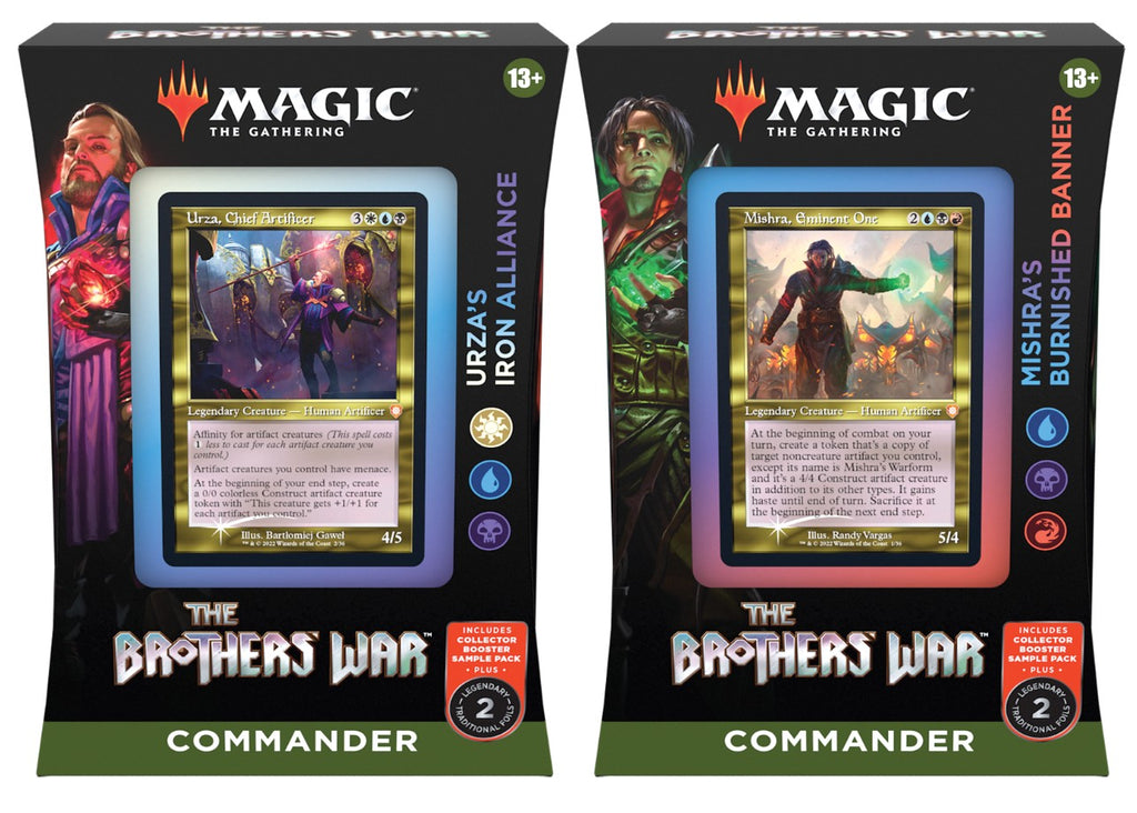 Wizards Of The Coast - Magic: The Gathering - Brothers War Commander Deck Display (4Ct)