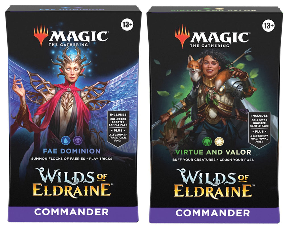 Wizards Of The Coast - Magic: The Gathering - Wilds Of Eldraine Commander Display (4Ct)