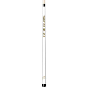 WAKE FOREST ENGRAVED BILLIARD CUE WHITE / GOLD - WFUBCE101-JR