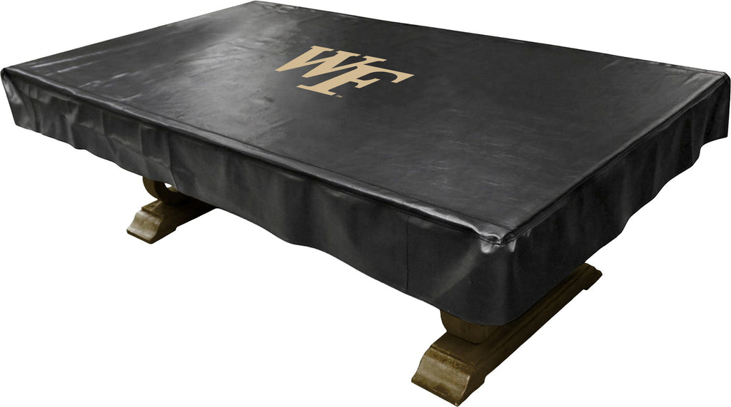 WAKE FOREST BILLIARD TABLE COVER BLACK - WFUBTC300ST-8