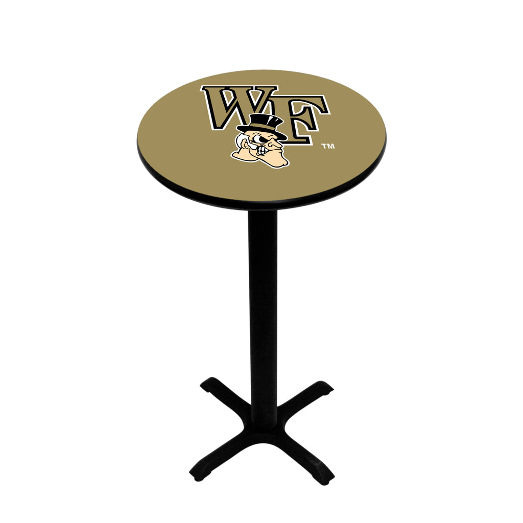 WAKE FOREST PEDESTAL PUB TABLE GOLD - WFUPTB111