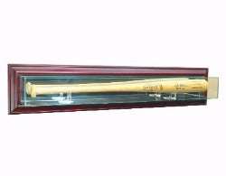 Wall Mounted Bat Display Case with Cherry Moulding