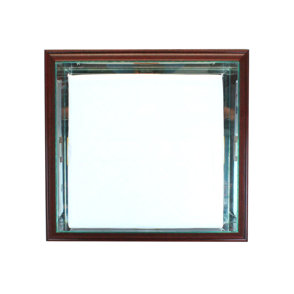 Wall Mounted Base Display Case with Cherry Moulding