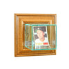 Wall Mounted Card Display Case with Walnut Moulding