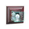 Wall Mounted Golf Display Case with Cherry Moulding