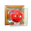 Wall Mounted Volleyball Case with Walnut Moulding