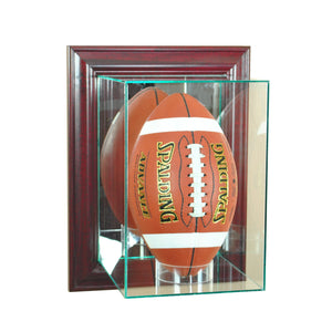 Wall Mounted Upright Football with Cherry Moulding