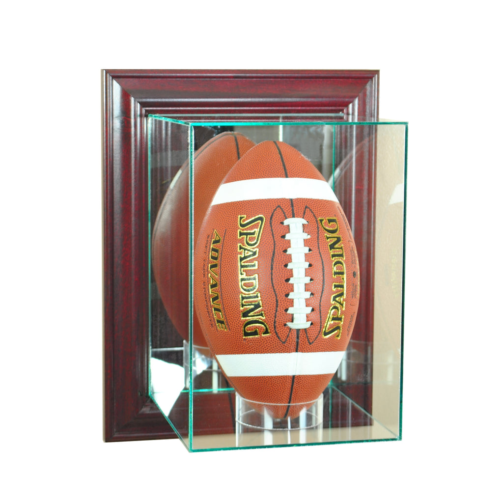Wall Mounted Upright Football with Cherry Moulding