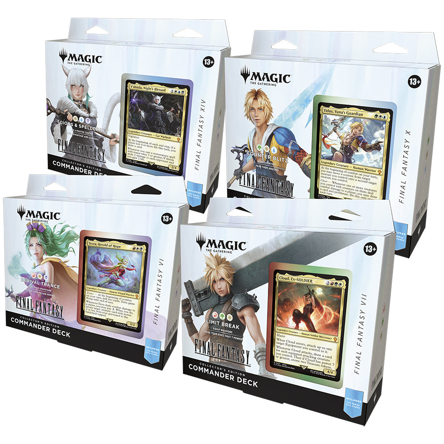 Wizards Of The Coast -  Magic The Gathering: Fin Universes Beyond: Final Fantasy Collector Commander Decks (4Ct)