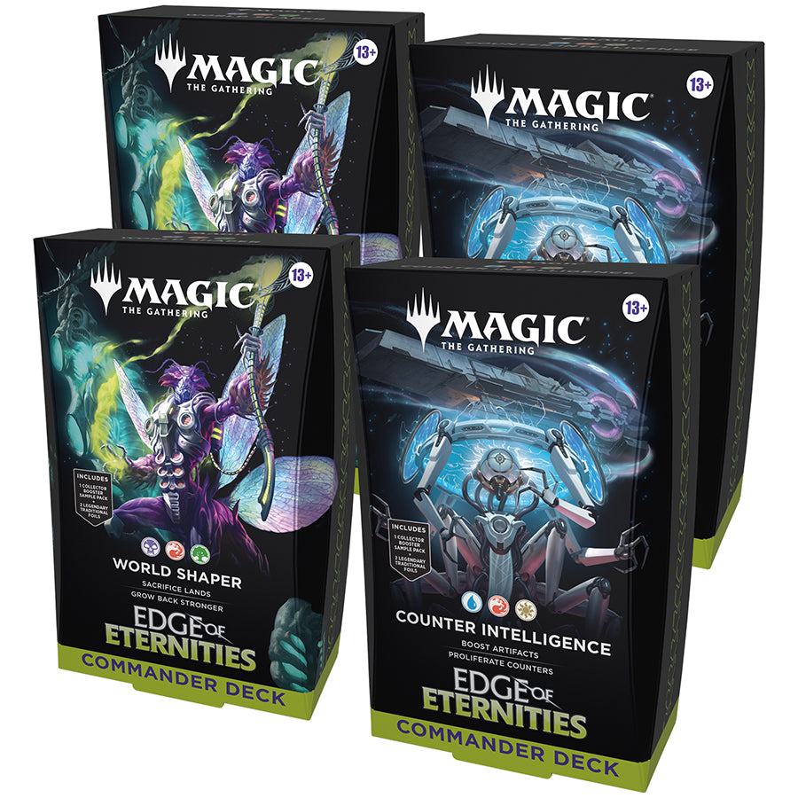 Wizards Of The Coast -  Magic The Gathering: Eoe Edge Of Eternities Commander Decks (4Ct)