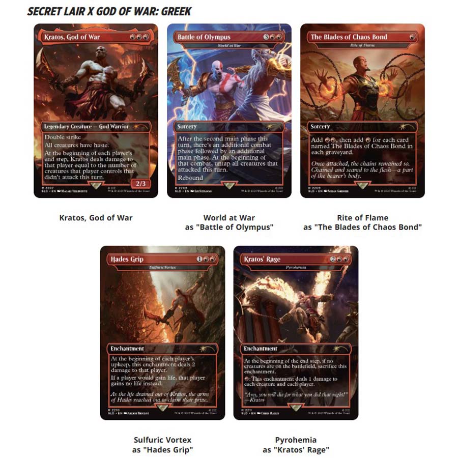 Wizards Of The Coast -  Magic The Gathering: Sld Secret Lair Drop: God Of War: Greek (Nonfoil)