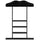 WALL CUE RACK - BLACK