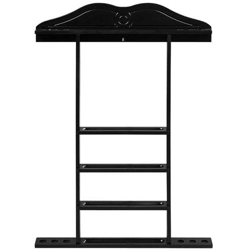 WALL CUE RACK - BLACK