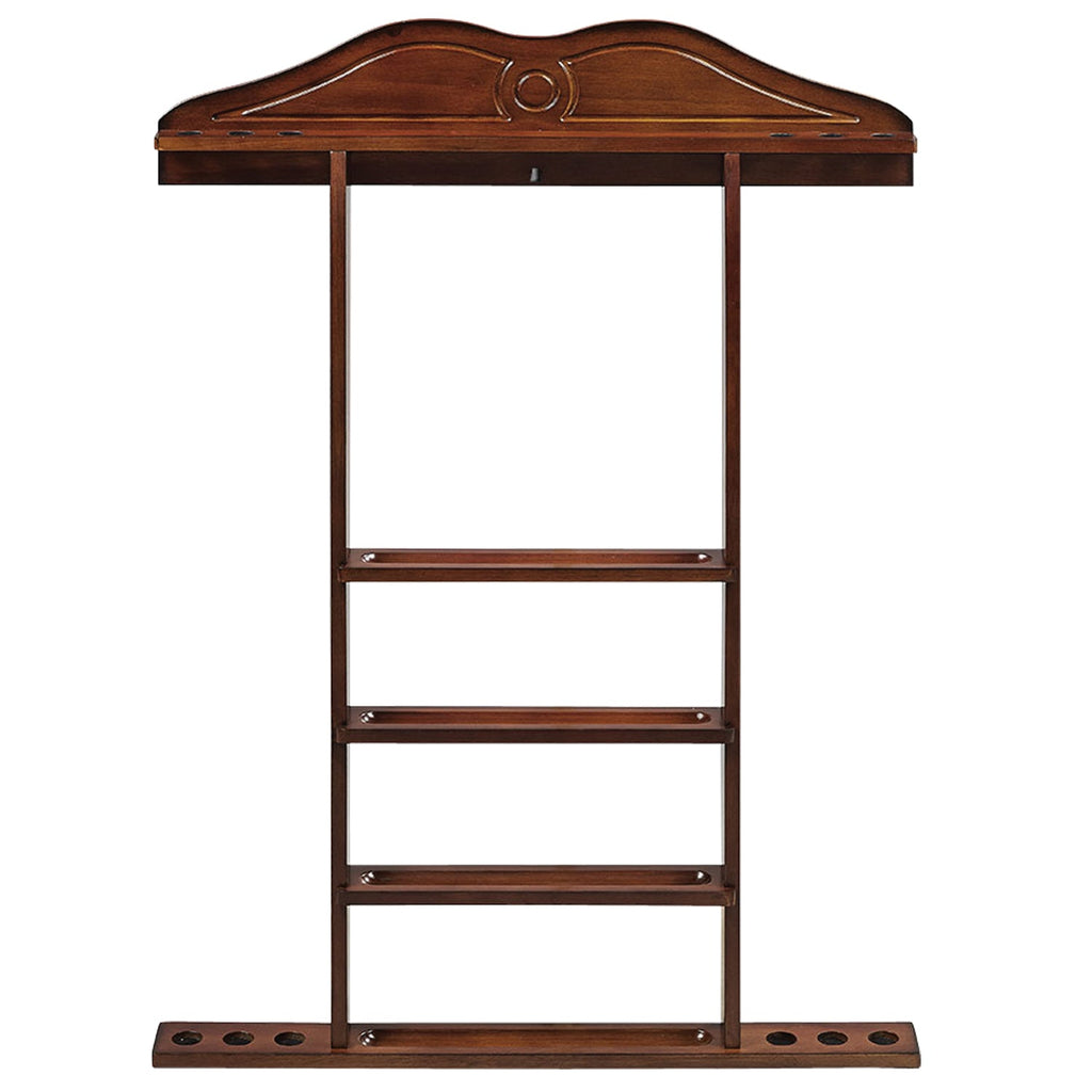 WALL CUE RACK - CHESTNUT