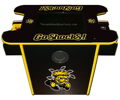 WICHITA STATE ARCADE CONSOLE TABLE GAME BLACK - WSTAGC100